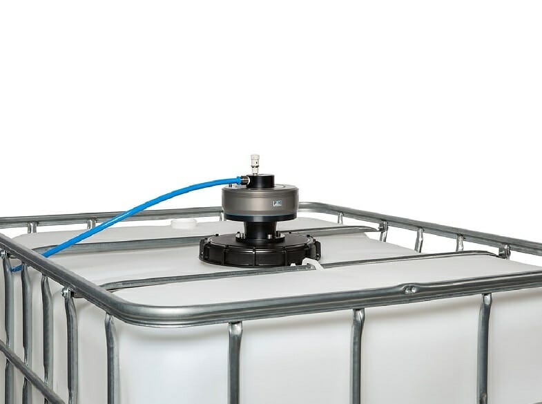 ATEX Agitator screw on system for IBC containers