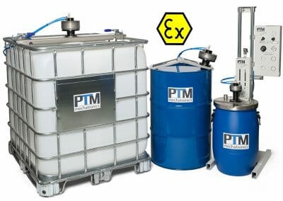 ATEX Rührwerke für IBC Container, Fässer, Kunststofffässer zum Aufrühren von Desinfektionsmitteln