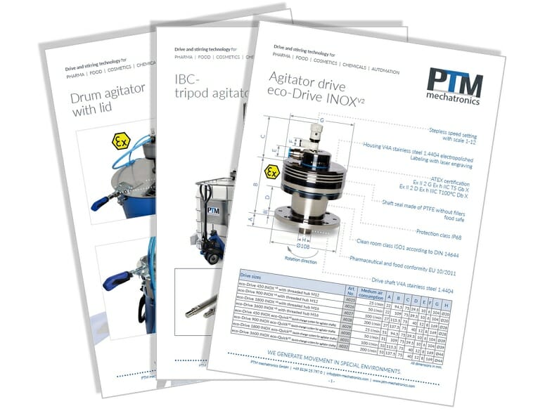 PTM Drive and stirring technology Brochure