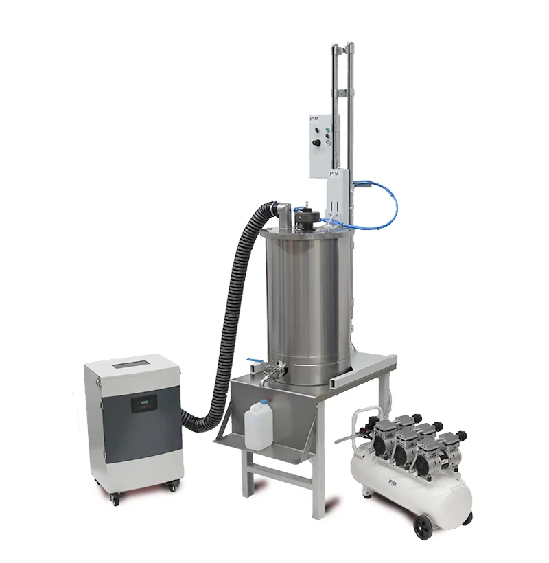 Stativrührwerk mit Absaugung und Kompressor