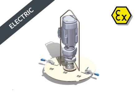 Elektrisches Deckelrührwerk für 200l Fässer ATEX