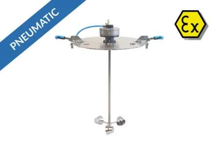 Deckelrührwerk 200l pneumatisch ATEX