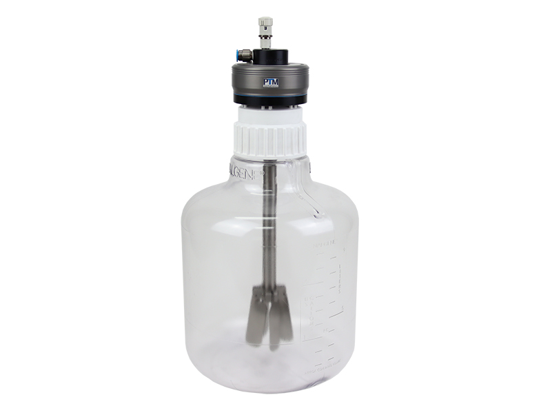 Rührwerksantrieb eco auf Nalgene Behälter