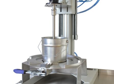 Hobbock-Fixierung für Kleingebindestative